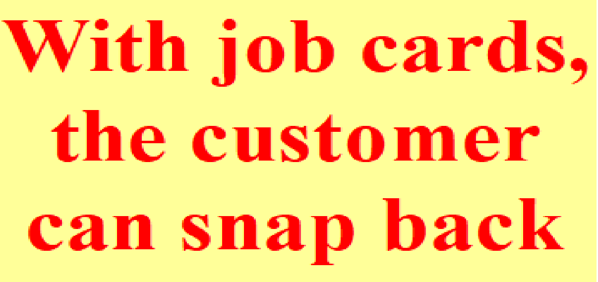 Famous Copyrighted 'Job Performance Card'