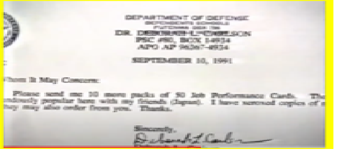 Famous Copyrighted 'Job Performance Card'